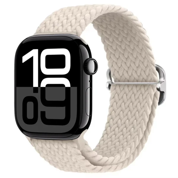 Pasek pleciony do Apple Watch Seria 12/11/10 46mm Braid - Biały