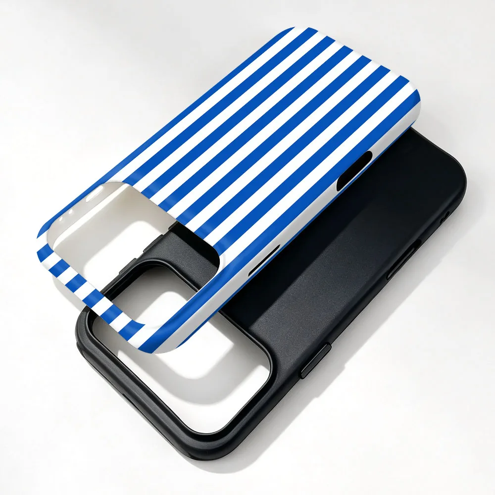 Etui iPhone 15 Pro Max Blue Lines MagSafe - zdjęcie 3
