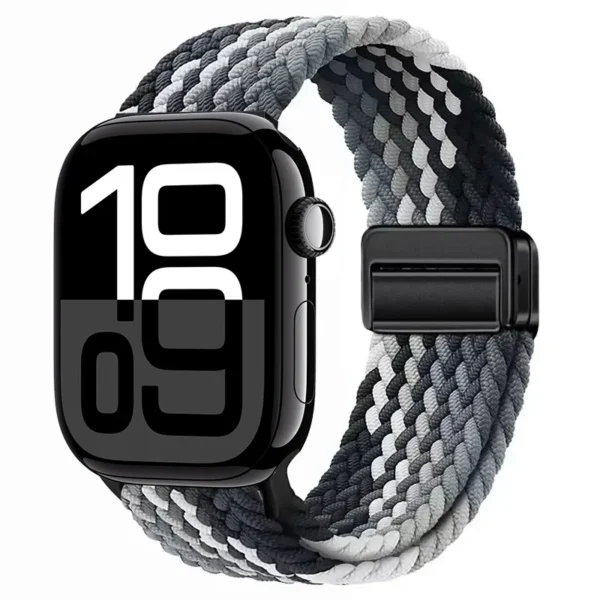 Pasek pleciony z magnesem do Apple Watch 38mm 40mm 41mm Braid Magnet - Czekoladowy
