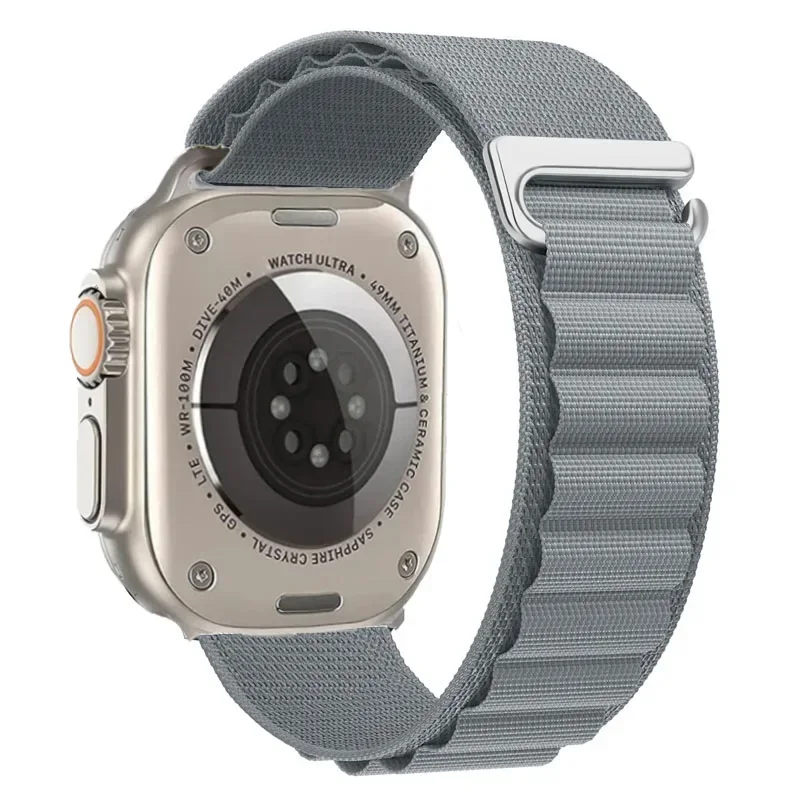 Pasek nylonowy do Apple Watch 38mm 40mm 41mm Alpine - Szary