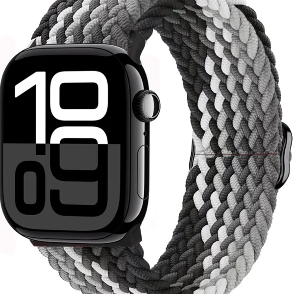 Pasek pleciony do Apple Watch Ultra Seria 4/3/2/1 49mm Braid - Czarny