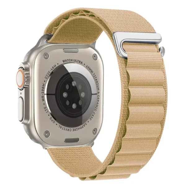 Pasek nylonowy do Apple Watch 42mm 44mm 45mm Alpine - Orzechowy