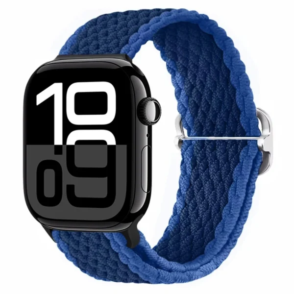 Pasek pleciony do Apple Watch 42mm 44mm 45mm Braid - Niebieski (wzór 2)