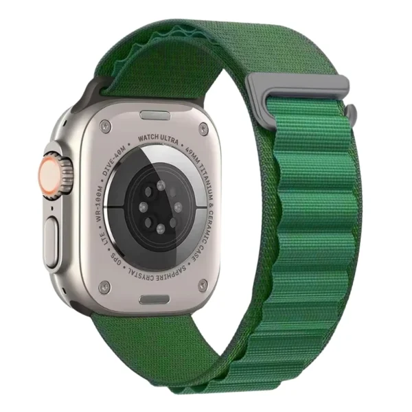Pasek nylonowy do Apple Watch 42mm 44mm 45mm Alpine - Ciemnozielony