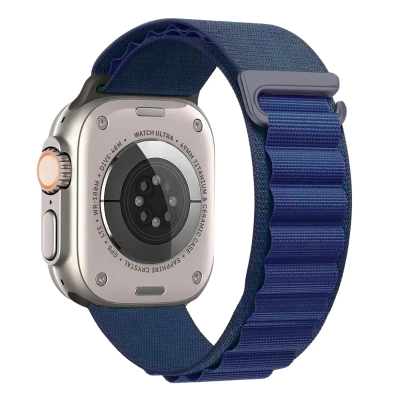 Pasek nylonowy do Apple Watch Seria 12/11/10 46mm Alpine - Granatowy