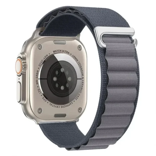 Pasek nylonowy do Apple Watch 42mm 44mm 45mm Alpine - Ciemnoszary