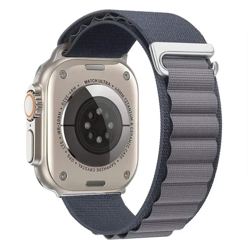 Pasek nylonowy do Apple Watch 42mm 44mm 45mm Alpine - Ciemnoszary