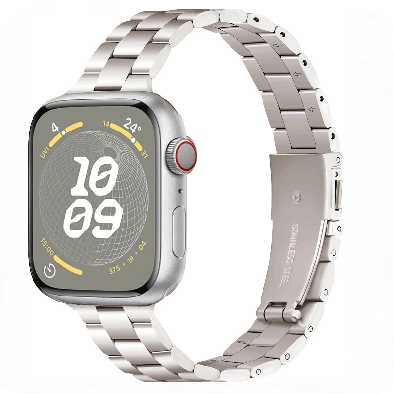 Bransoleta damska do Apple Watch Seria 12/11/10 46mm Slim - Księżycowa poświata