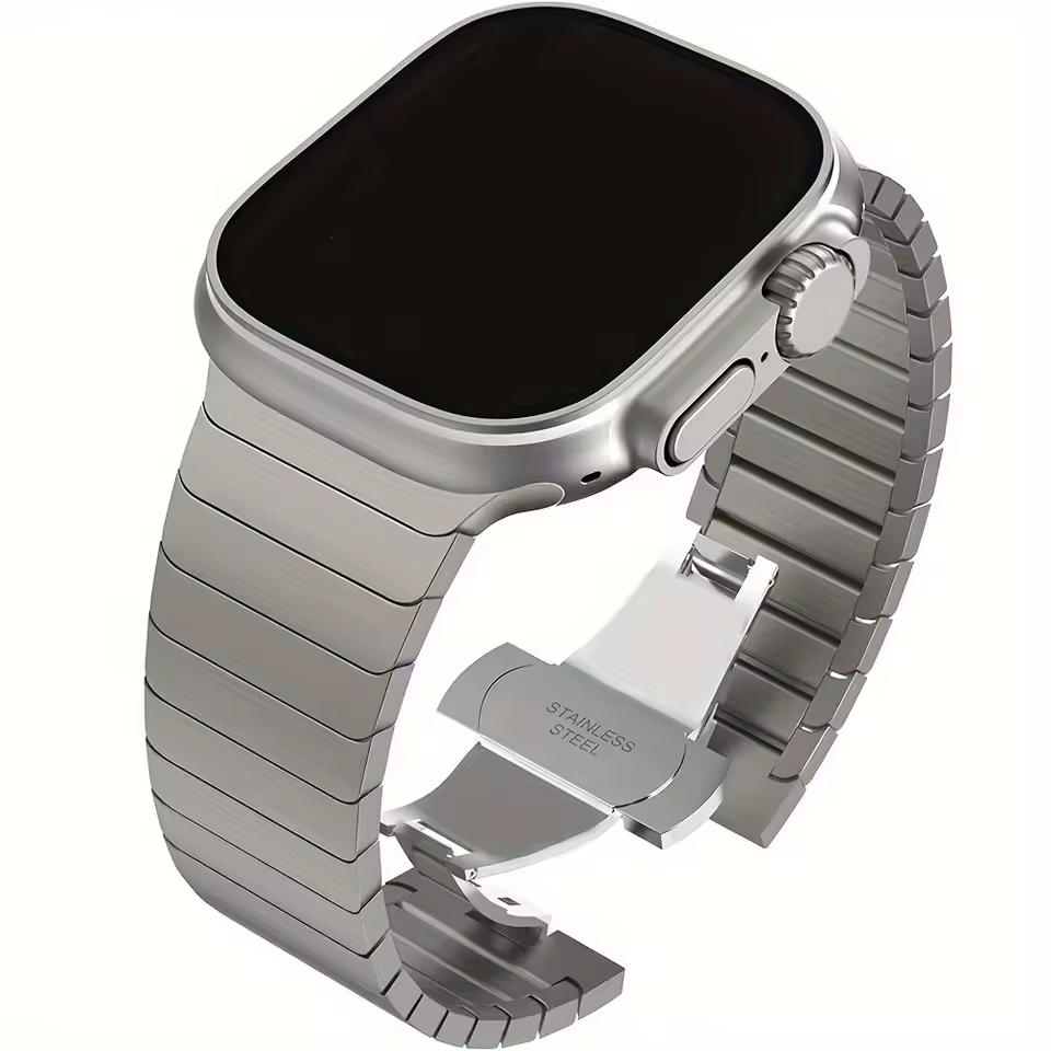 Stal Nierdzewna Pasek do Apple Watch Seria 12/11/10 42mm - Tytanowy