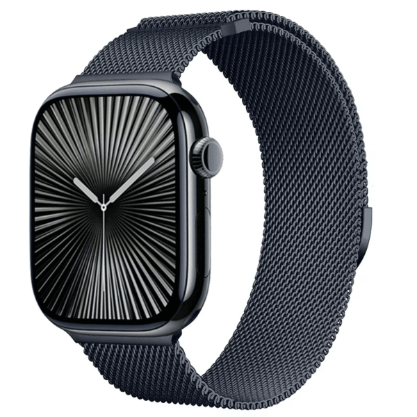 Mediolański Milanese Pasek do Apple Watch Seria 12/11/10 46mm - Granatowa Głębia