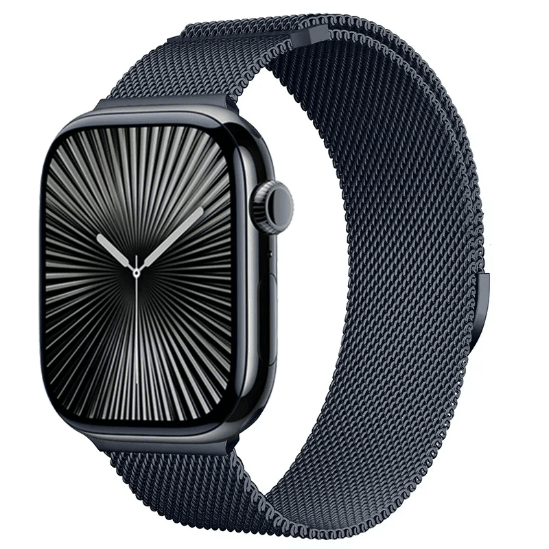 Mediolański Milanese Pasek do Apple Watch Seria 12/11/10 46mm - Granatowa Głębia