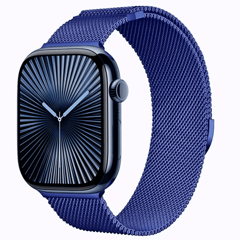 Mediolański Milanese Pasek do Apple Watch Seria 12/11/10 46mm - Niebieski