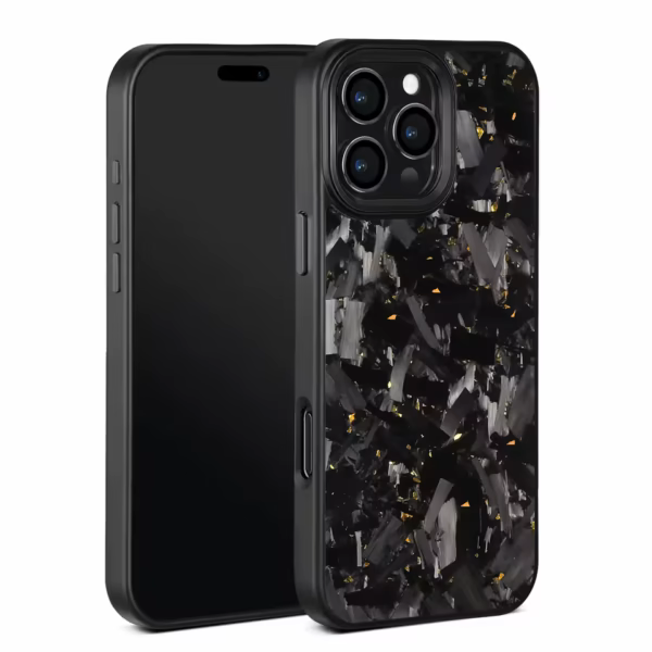 Karbonowe Etui do iPhone 14 Pro Max CarbonEdge MagSafe Edycja 2026 - Złoty