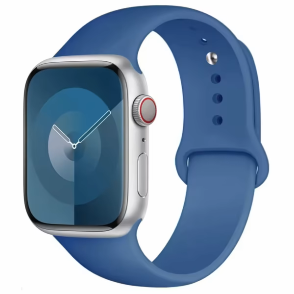 Silikonowy Pasek do Apple Watch Seria 12/11/10 46mm - Lniany Niebieski
