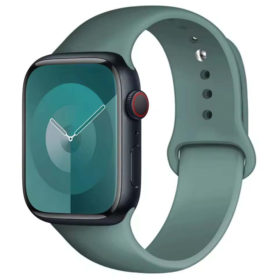 Silikonowy Pasek do Apple Watch 38mm 40mm 41mm - Sosnowy Zielony