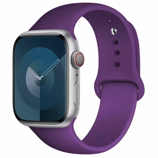 Silikonowy Pasek do Apple Watch Ultra Seria 4/3/2/1 49mm - Głęboki Fiolet