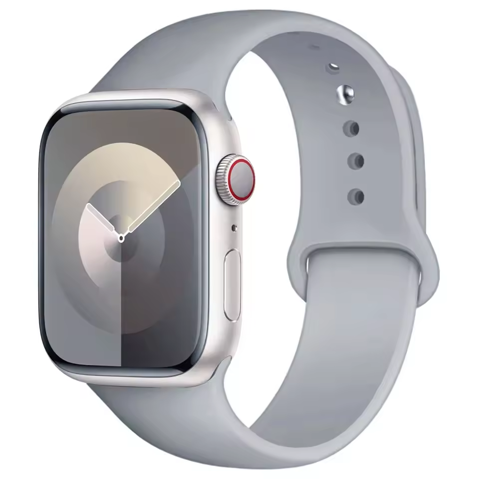 Silikonowy Pasek do Apple Watch 38mm 40mm 41mm - Mglisty Szary
