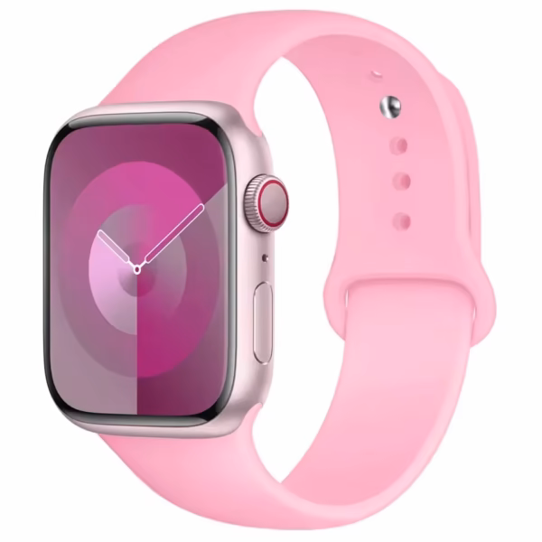 Silikonowy Pasek do Apple Watch 42mm 44mm 45mm - Różowy