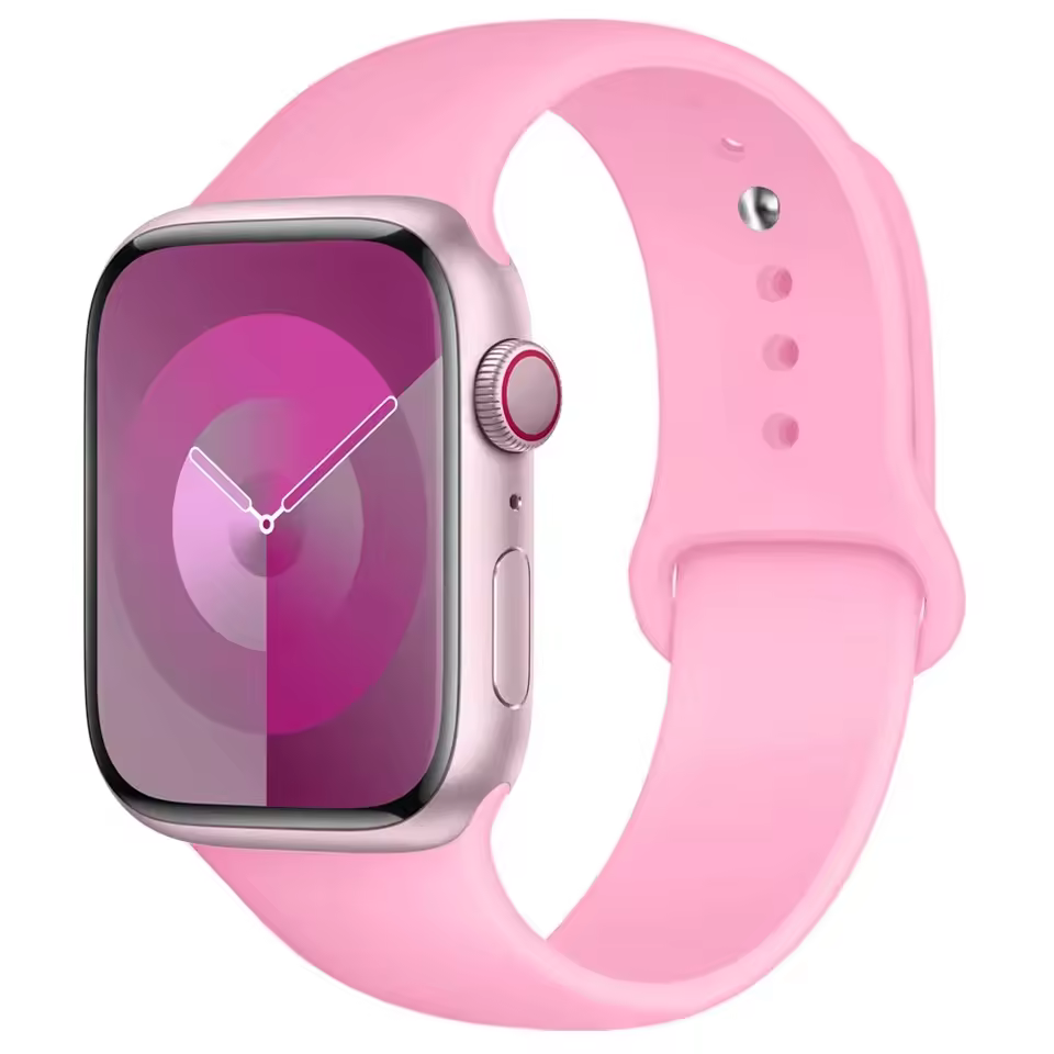 Silikonowy Pasek do Apple Watch 42mm 44mm 45mm - Różowy