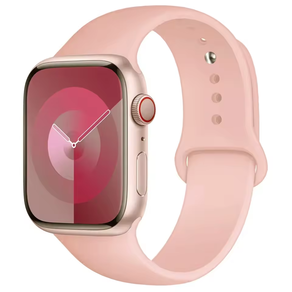 Silikonowy Pasek do Apple Watch 38mm 40mm 41mm - Różowy Piasek