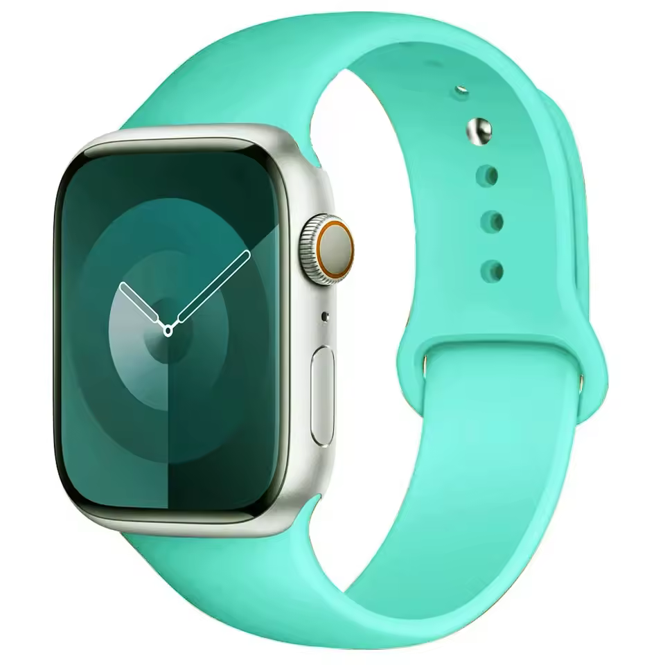 Silikonowy Pasek do Apple Watch 42mm 44mm 45mm - Lodowy Niebieski