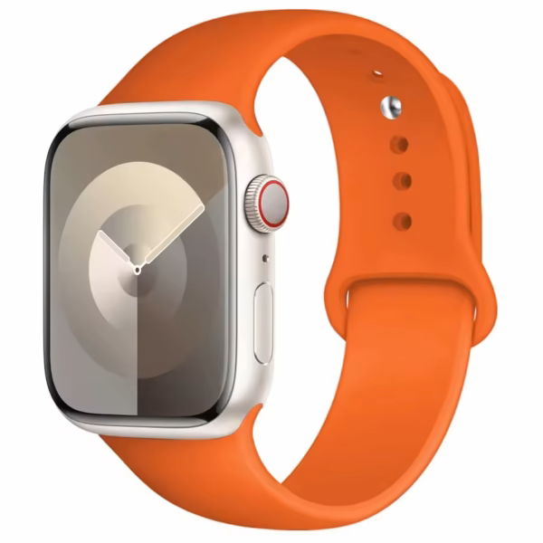 Silikonowy Pasek do Apple Watch 42mm 44mm 45mm - Morelowy