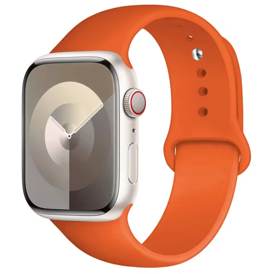 Silikonowy Pasek do Apple Watch 42mm 44mm 45mm - Morelowy