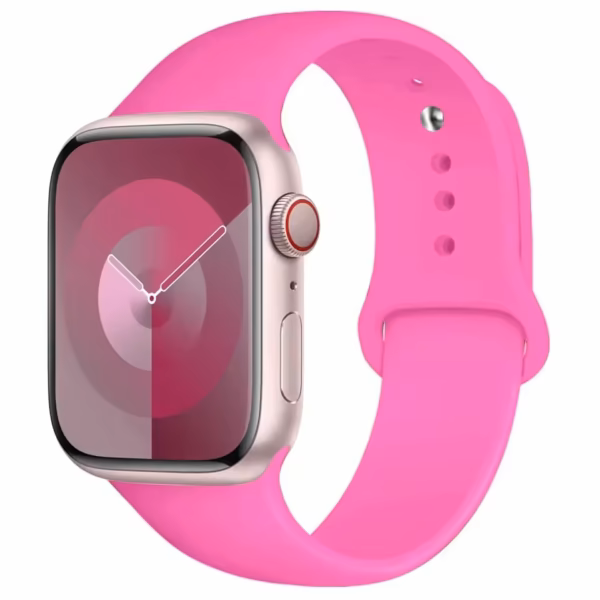 Silikonowy Pasek do Apple Watch Seria 12/11/10 42mm - Barbie-Pudrowy