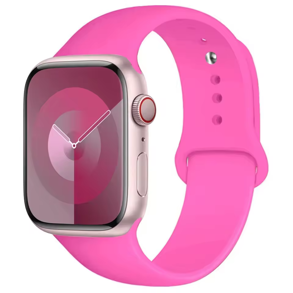 Silikonowy Pasek do Apple Watch Seria 12/11/10 42mm - Barbie-Pudrowy