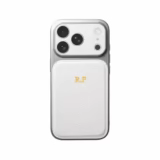 Personalizowane Etui do iPhone 12 LuxeTouch Złote Inicjały - Biały