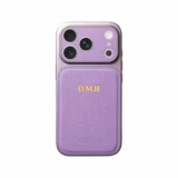 Personalizowane Etui do iPhone 12 LuxeTouch Złote Inicjały - Fioletowy